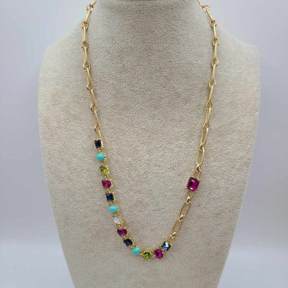 R J Graziano Multi Color Crystal Necklace - Picture 12 of 12